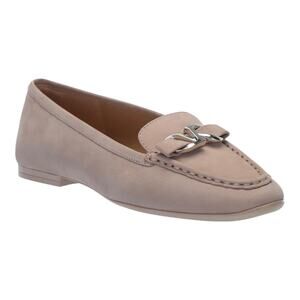 Naturalizer Women’s Layla Leather Nubuck Slip On Bow Flats Tan Size 10 M